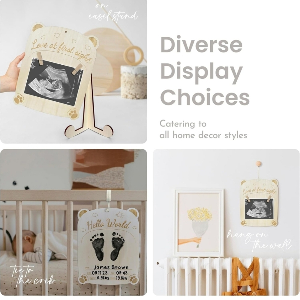 Baby Announcement Sign Memory Kit - Picture 6 of 7